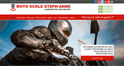 Desktop Screenshot of motoecole-steph-anne.fr
