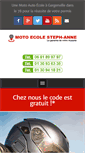 Mobile Screenshot of motoecole-steph-anne.fr